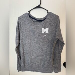 Nike Michigan Heather Gray Sweatshirt